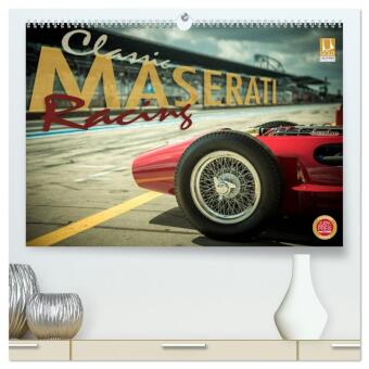 Kalendář/Diář Classic Maserati Racing (hochwertiger Premium Wandkalender 2026 DIN A2 quer), Kunstdruck in Hochglanz Calvendo