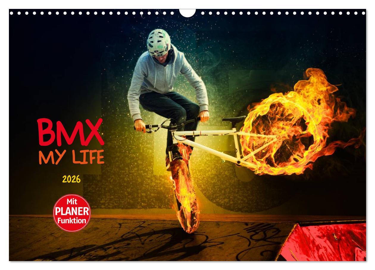 Kalendár/Diár BMX My Life (Wandkalender 2026 DIN A3 quer), CALVENDO Monatskalender Calvendo