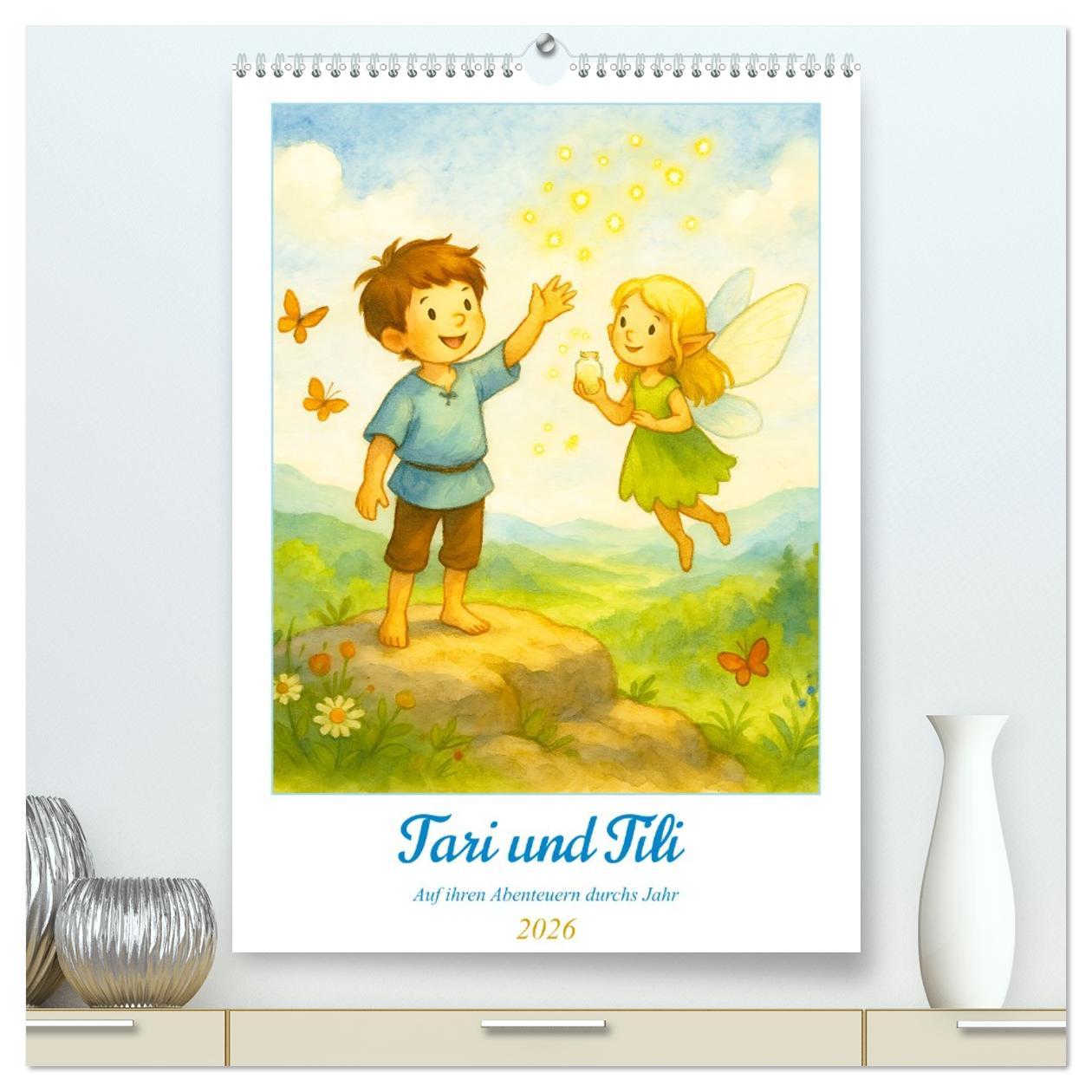 Kalendář/Diář Tari und Tili (hochwertiger Premium Wandkalender 2026 DIN A2 hoch), Kunstdruck in Hochglanz Calvendo