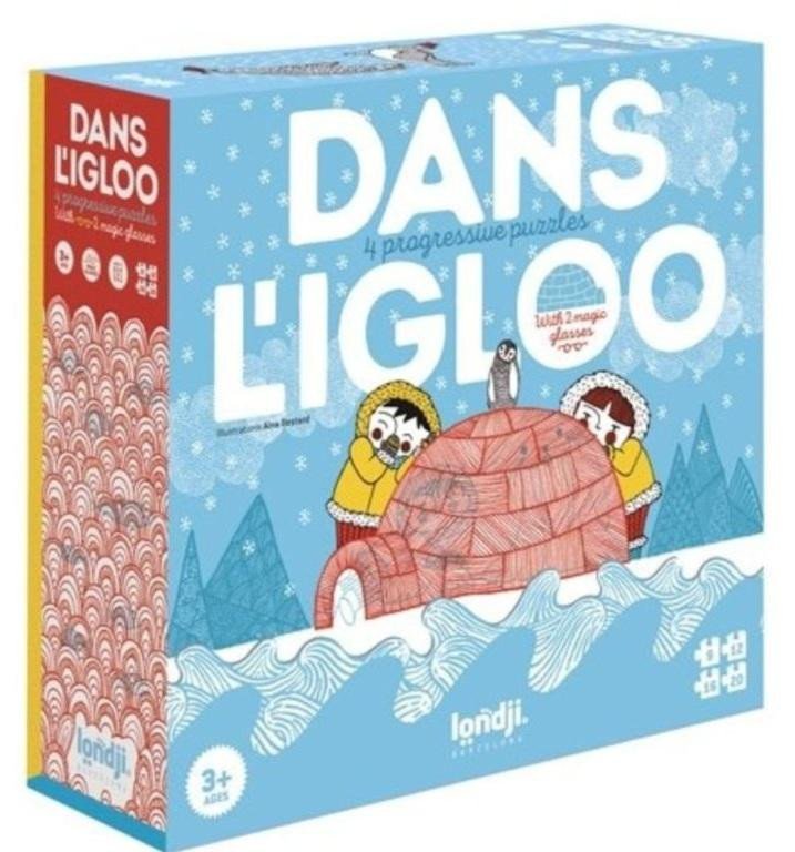 Igra/Igračka LONDJI Puzzle Kdo se ukrývá v iglů 