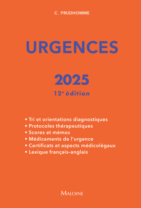 Buch Urgences 2025, 12e éd. Prudhomme
