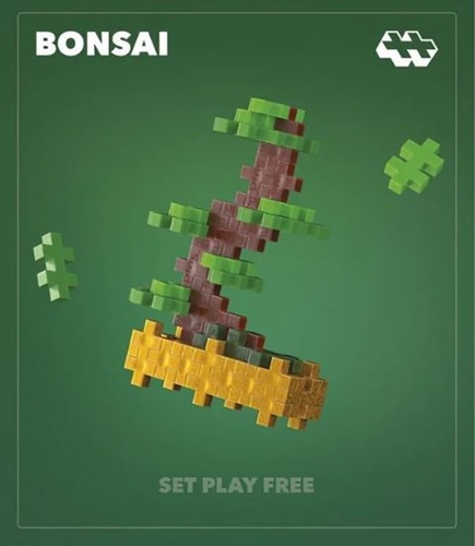 Hra/Hračka Plus-Plus Kytky Zelená bonsaj 
