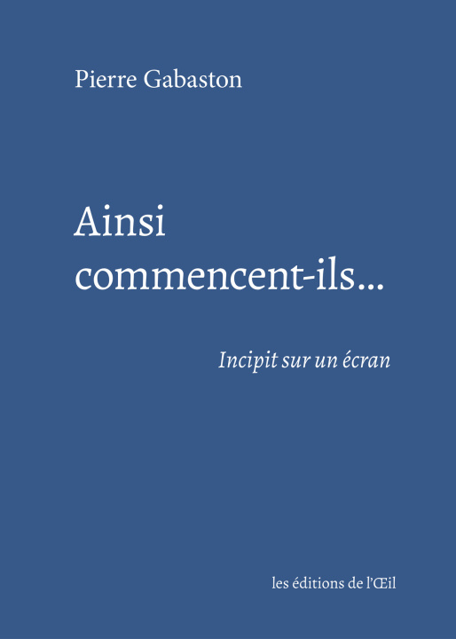 Kniha Ainsi commencent-il Gabaston