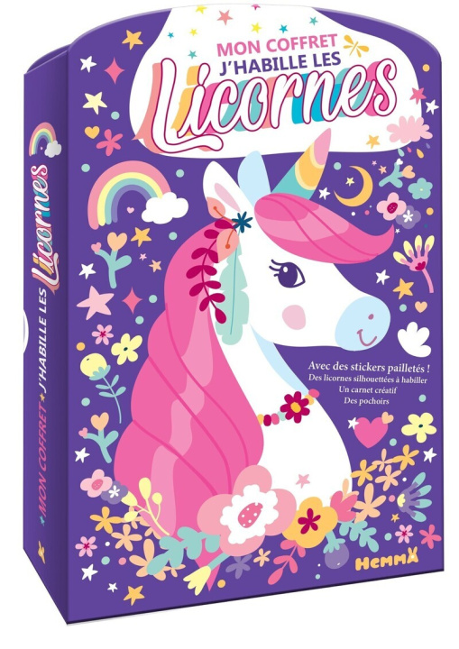 Kniha Mon coffret J'habille les licornes 