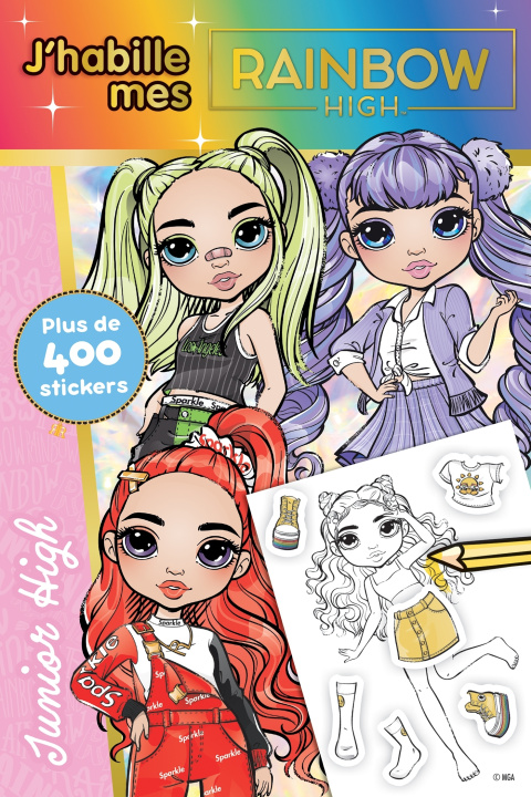 Boek Rainbow High - J'habille - Junior Academy 