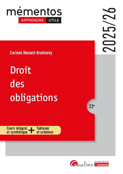 Knjiga Droit des obligations Renault-brahinsky corinne