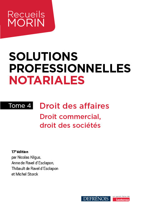 Buch Solutions professionnelles notariales Storck michel