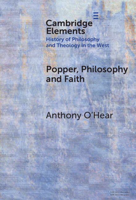 Kniha Popper, Philosophy and Faith Anthony O'Hear