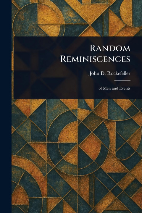 Kniha Random Reminiscences 