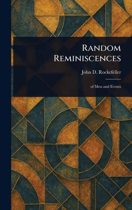 Kniha Random Reminiscences 