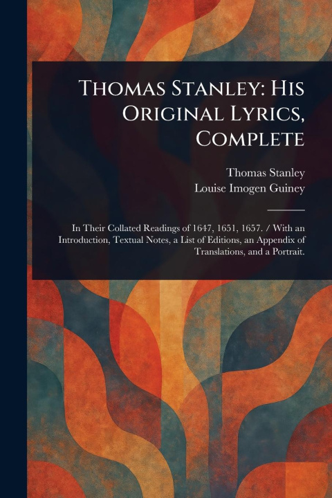 Kniha Thomas Stanley Louise Imogen Guiney