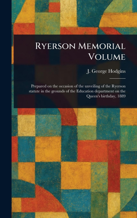 Kniha Ryerson Memorial Volume 