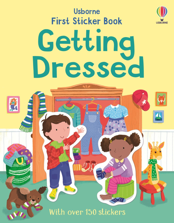 Boek First Sticker Book Getting Dressed Joanne Partis
