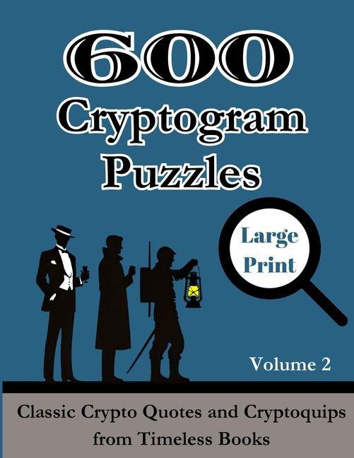 Kniha 600 Cryptogram Puzzles Large Print Vol. 2 