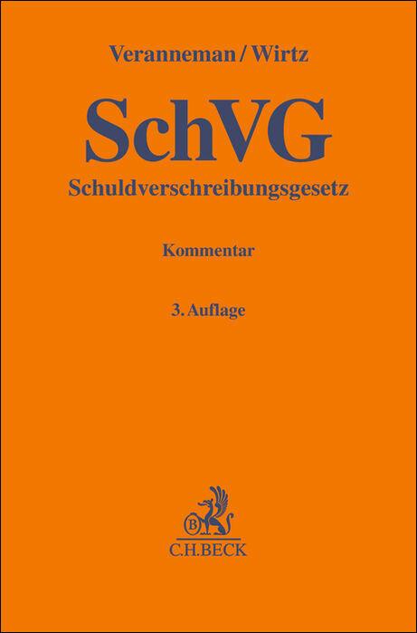 Kniha Schuldverschreibungsgesetz Johannes Wirtz