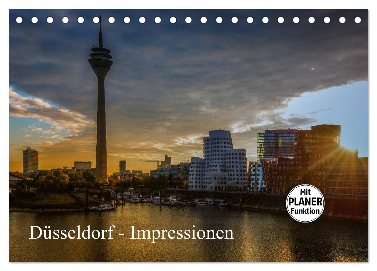 Koledar/Rokovnik Düsseldorf - Impressionen (Tischkalender 2026 DIN A5 quer), CALVENDO Monatskalender Calvendo