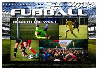 Kalendár/Diár Fußball regiert die Welt (Wandkalender 2026 DIN A4 quer), CALVENDO Monatskalender Calvendo