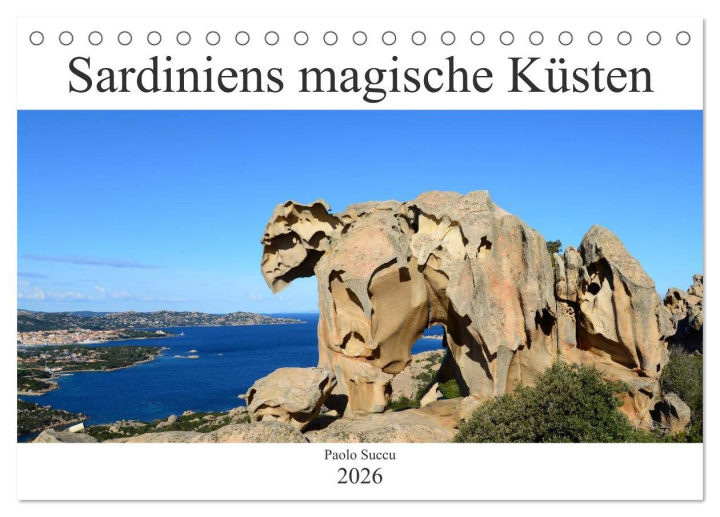 Kalendář/Diář Sardiniens magische Küsten (Tischkalender 2026 DIN A5 quer), CALVENDO Monatskalender Calvendo