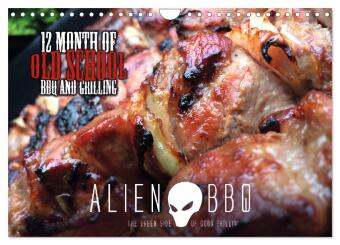 Календар/тефтер ALIEN-BBQ 2026 (Wandkalender 2026 DIN A4 quer), CALVENDO Monatskalender Calvendo