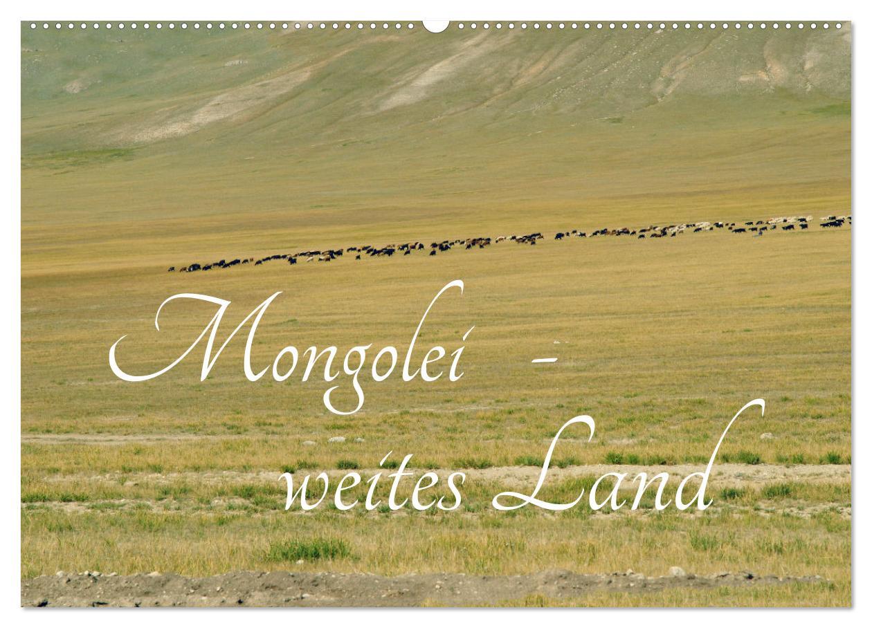 Kalendář/Diář Mongolei - weites Land (Wandkalender 2026 DIN A2 quer), CALVENDO Monatskalender Calvendo