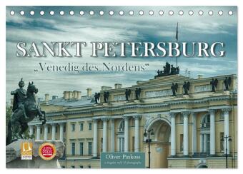 Календар/тефтер Sankt Petersburg - "Venedig des Nordens" (Tischkalender 2026 DIN A5 quer), CALVENDO Monatskalender Calvendo
