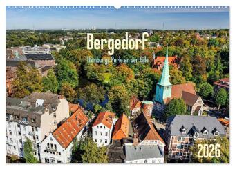 Календар/тефтер Bergedorf Hamburgs Perle an der Bille (Wandkalender 2026 DIN A2 quer), CALVENDO Monatskalender Calvendo