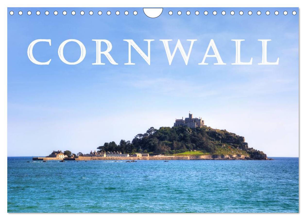 Kalendár/Diár Cornwall (Wandkalender 2026 DIN A4 quer), CALVENDO Monatskalender Calvendo