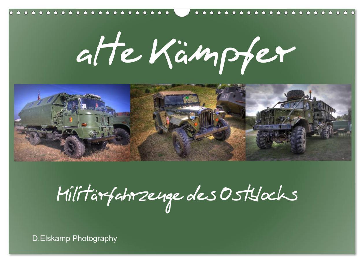 Календар/тефтер alte Kämpfer- Militärfahrzeuge des Ostblocks (Wandkalender 2026 DIN A3 quer), CALVENDO Monatskalender Calvendo