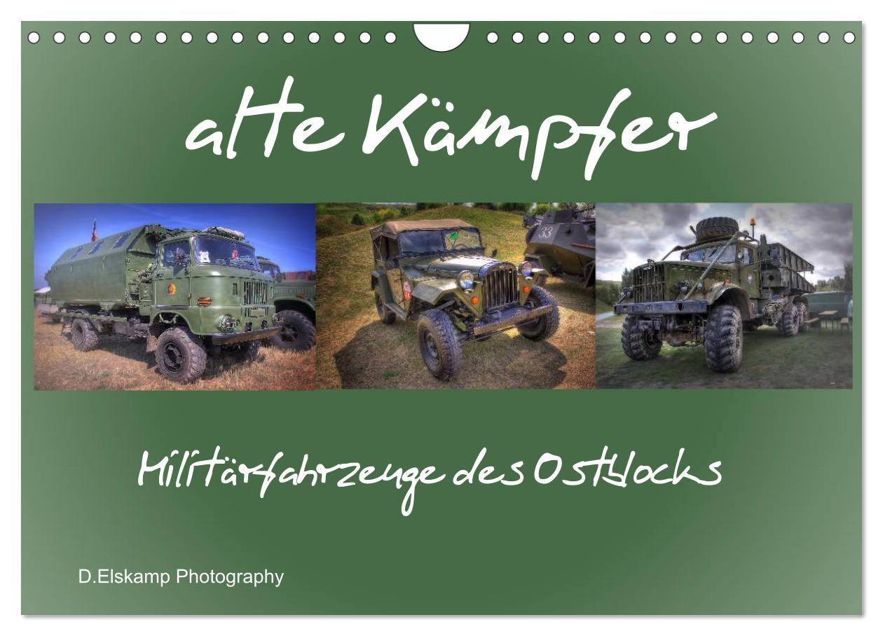 Календар/тефтер alte Kämpfer- Militärfahrzeuge des Ostblocks (Wandkalender 2026 DIN A4 quer), CALVENDO Monatskalender Calvendo