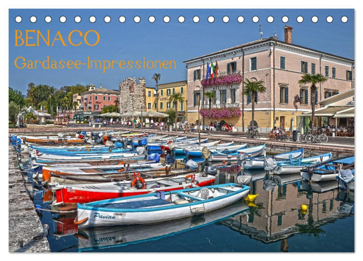 Календар/тефтер BENACO - Gardasee-Impressionen (Tischkalender 2026 DIN A5 quer), CALVENDO Monatskalender Calvendo