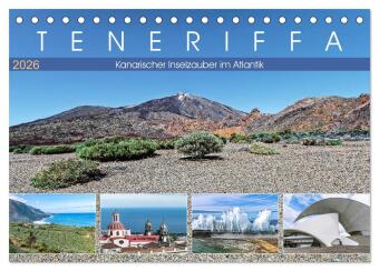 Календар/тефтер TENERIFFA Kanarischer Inselzauber im Atlantik (Tischkalender 2026 DIN A5 quer), CALVENDO Monatskalender Calvendo