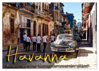 Календар/тефтер Havanna - Ansichten einer bemerkenswerten Stadt (Wandkalender 2026 DIN A2 quer), CALVENDO Monatskalender Calvendo