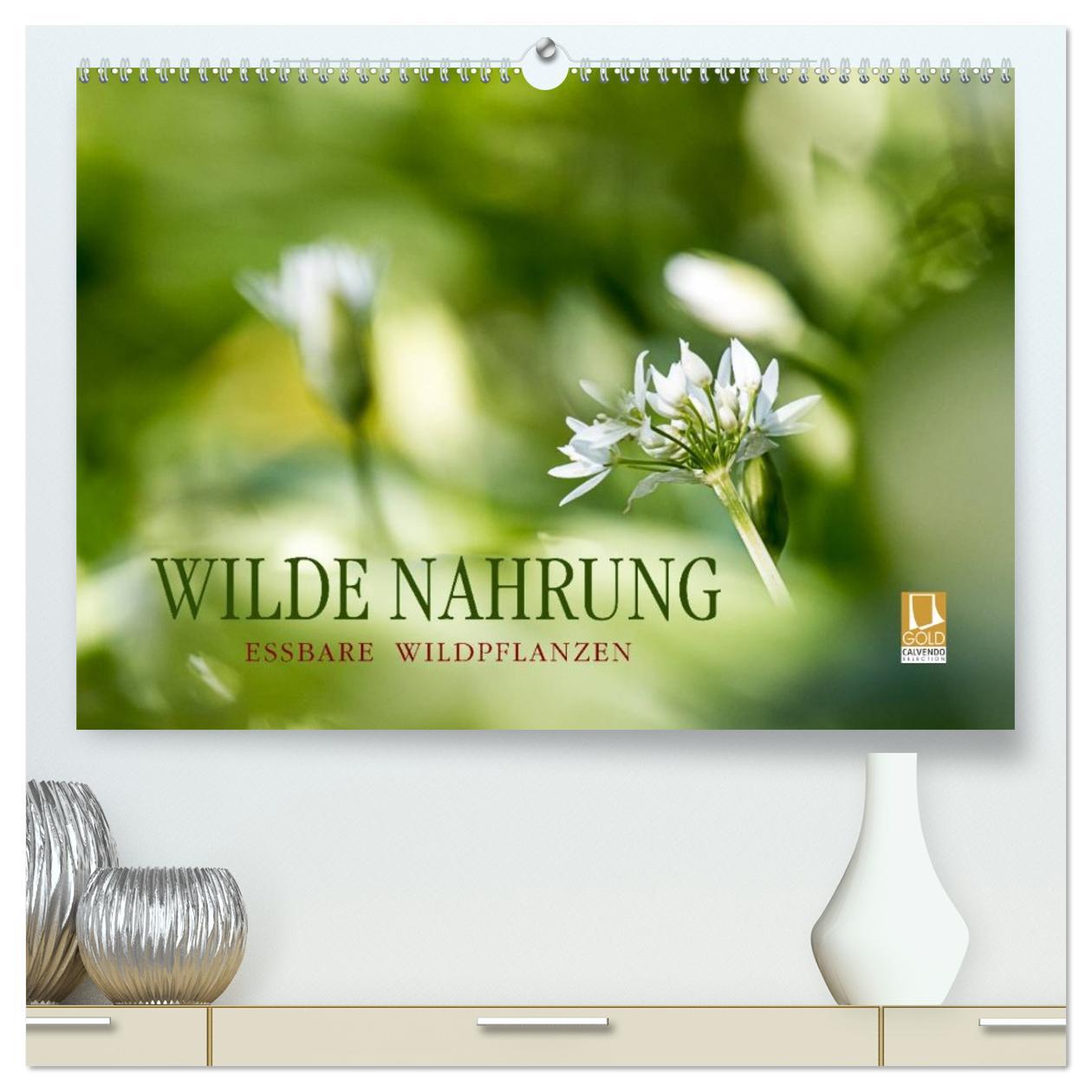 Kalendár/Diár WILDE NAHRUNG (hochwertiger Premium Wandkalender 2026 DIN A2 quer), Kunstdruck in Hochglanz Calvendo