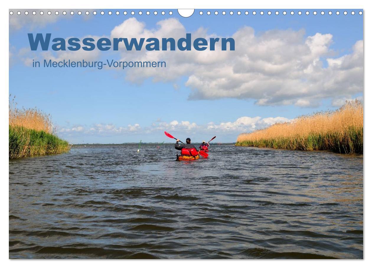 Календар/тефтер Wasserwandern in Mecklenburg-Vorpommern (Wandkalender 2026 DIN A3 quer), CALVENDO Monatskalender Calvendo