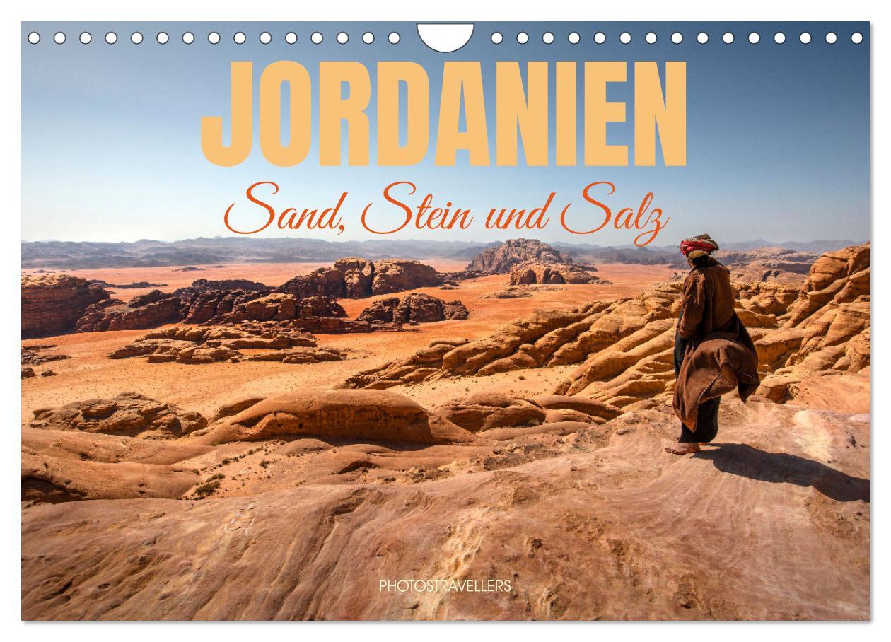 Kalendář/Diář Jordanien Sand, Stein und Salz (Wandkalender 2026 DIN A4 quer), CALVENDO Monatskalender Calvendo