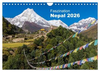 Календар/тефтер Faszination Nepal (Wandkalender 2026 DIN A4 quer), CALVENDO Monatskalender Calvendo