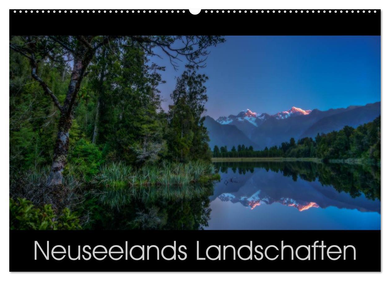 Kalendár/Diár Neuseelands Landschaften (Wandkalender 2026 DIN A2 quer), CALVENDO Monatskalender Calvendo