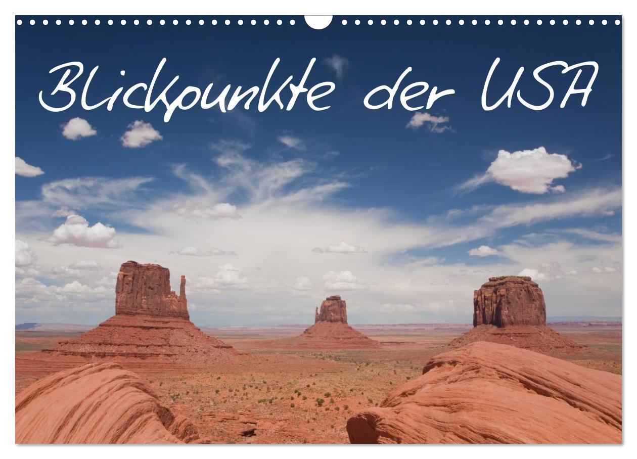 Kalendár/Diár Blickpunkte der USA (Wandkalender 2026 DIN A3 quer), CALVENDO Monatskalender Calvendo