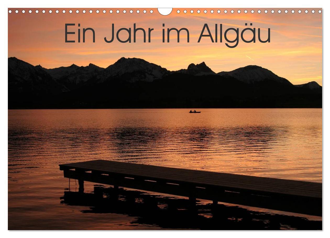 Kalendář/Diář Ein Jahr im Allgäu (Wandkalender 2026 DIN A3 quer), CALVENDO Monatskalender Calvendo