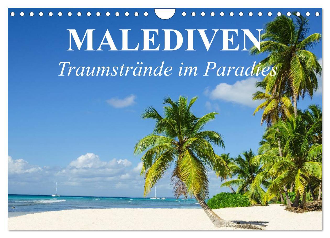 Kalendár/Diár Malediven - Traumstrände im Paradies (Wandkalender 2026 DIN A4 quer), CALVENDO Monatskalender Calvendo