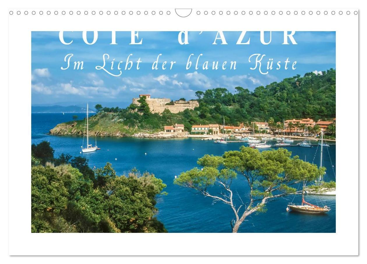 Kalendář/Diář Cote d'Azur - Im Licht der blauen Küste (Wandkalender 2026 DIN A3 quer), CALVENDO Monatskalender Calvendo