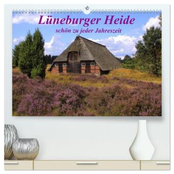 Календар/тефтер Lüneburger Heide - schön zu jeder Jahreszeit (hochwertiger Premium Wandkalender 2026 DIN A2 quer), Kunstdruck in Hochglanz Calvendo