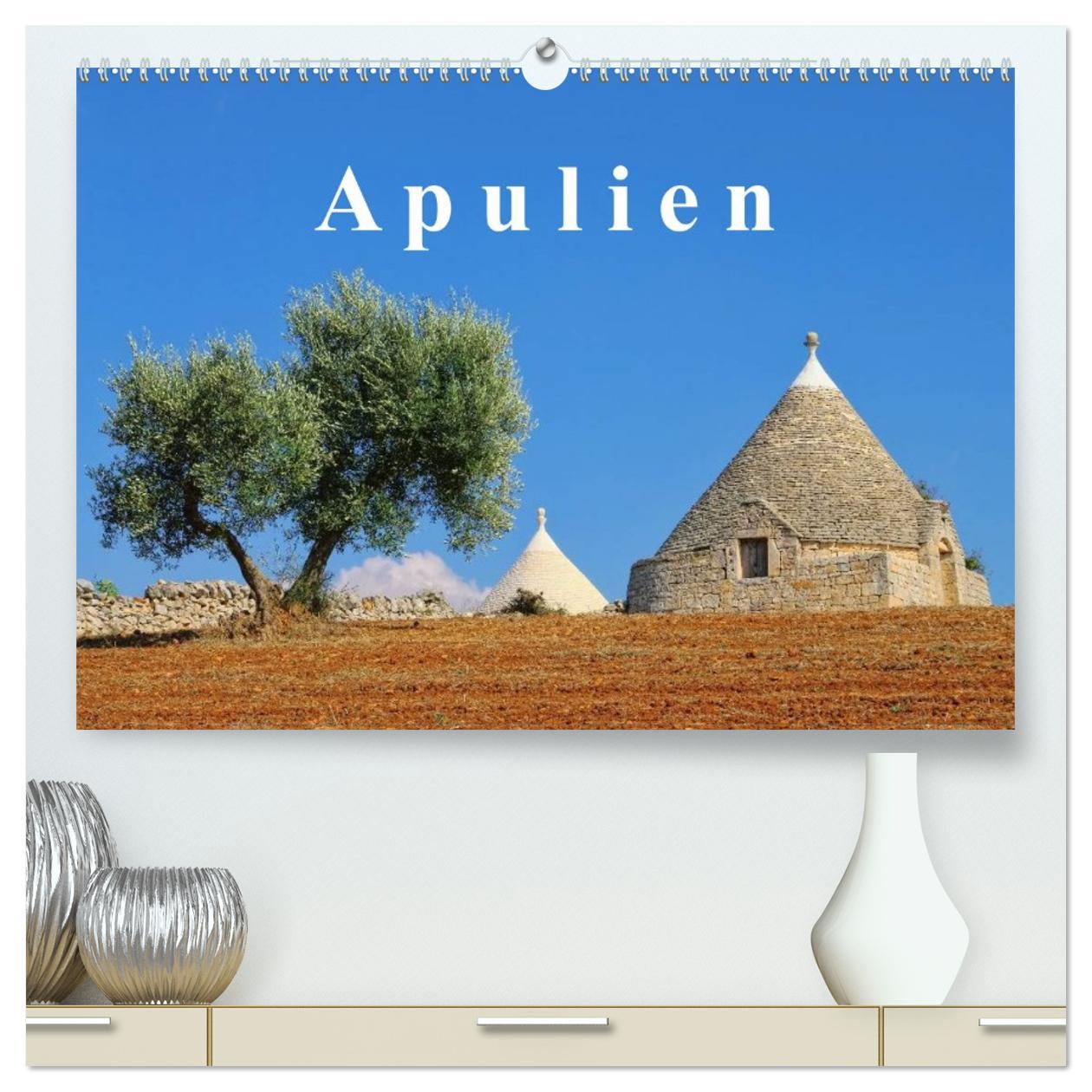 Kalendář/Diář Apulien (hochwertiger Premium Wandkalender 2026 DIN A2 quer), Kunstdruck in Hochglanz Calvendo