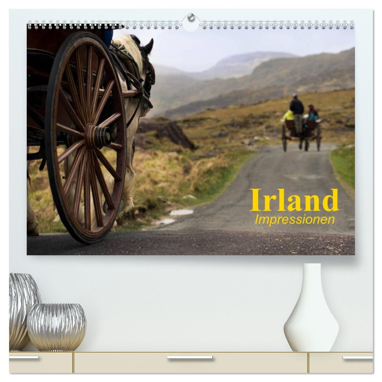 Kalendár/Diár Irland ? Impressionen (hochwertiger Premium Wandkalender 2026 DIN A2 quer), Kunstdruck in Hochglanz Calvendo