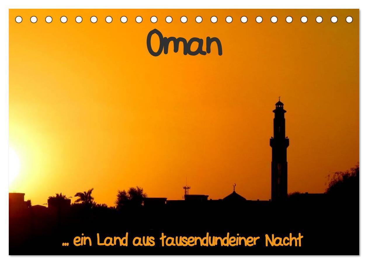 Koledar/Rokovnik Oman (Tischkalender 2026 DIN A5 quer), CALVENDO Monatskalender Calvendo