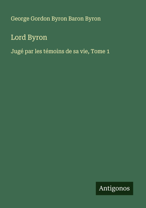 Kniha Lord Byron 
