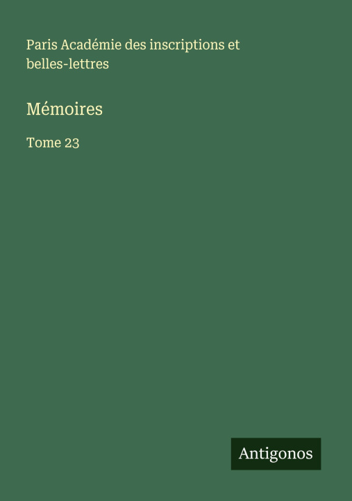 Книга Mémoires 