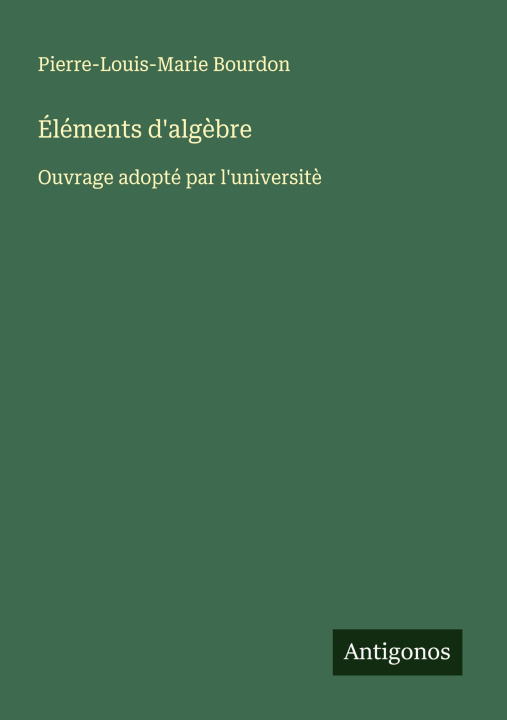 Kniha Éléments d'alg?bre 