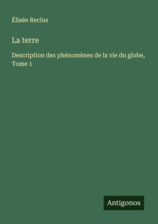 Kniha La terre 