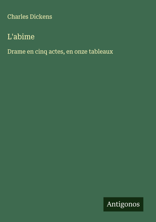 Книга L'abime Charles Dickens